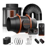 2025 New Spider Farmer®6 Inch Inline Fan Combo with GGS Controller Kits Air Cooling Grow Room Basement Ventilation