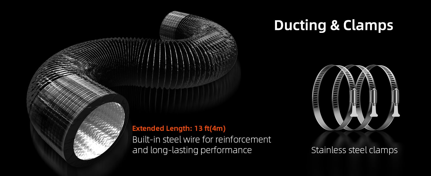 Ducting & Clamps-4m