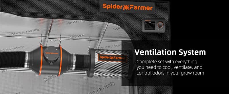 Spider Farmer 4 inch inline fan kits-GGS