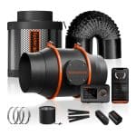 2025 New Spider Farmer®6 Inch Inline Fan Combo with GGS Controller Kits Air Cooling Grow Room Basement Ventilation