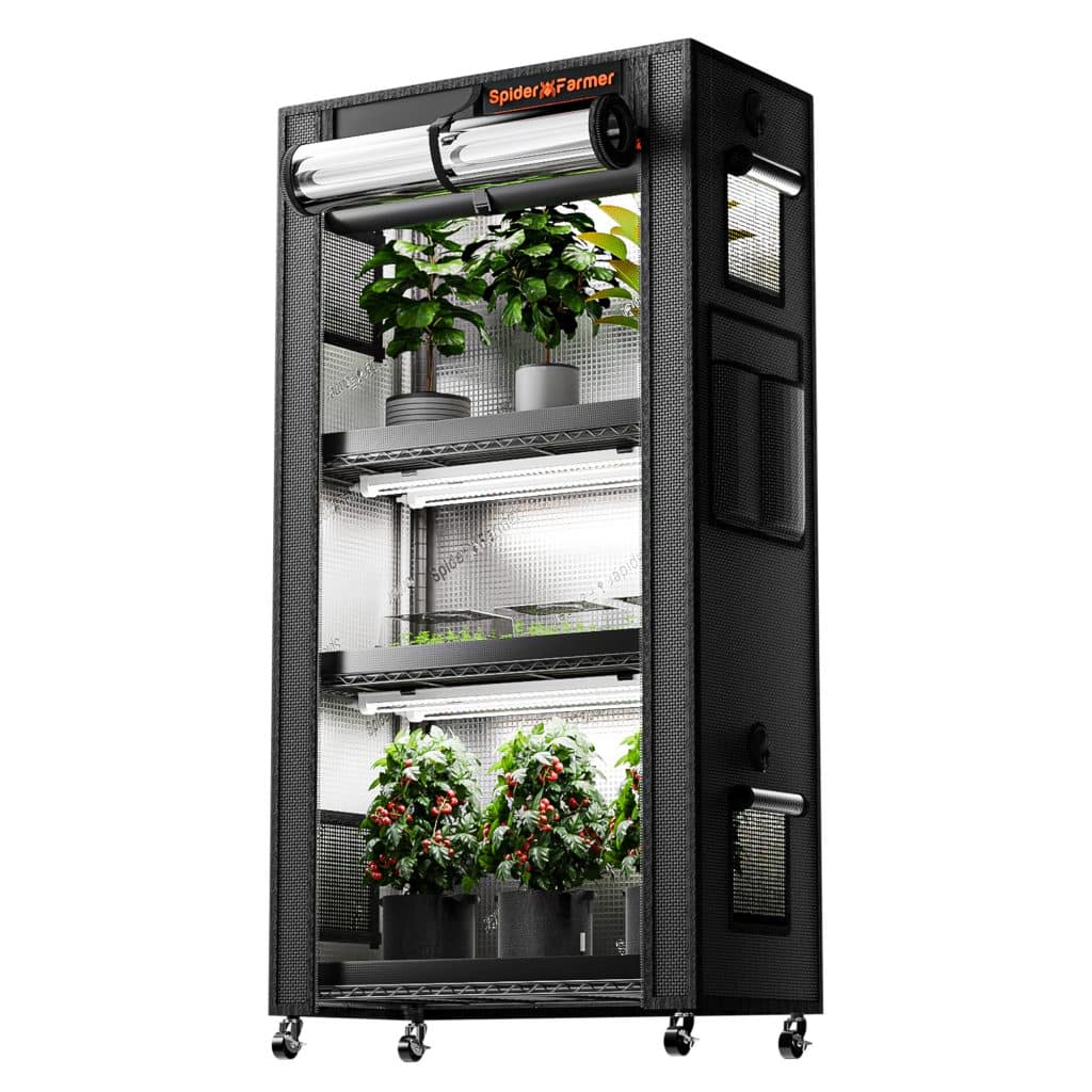 Spider Farmer 4 Tier Plant Stand With Led Grow Kit-Header image