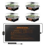 2025 New Spider Farmer® 48”X20.75” Seedling Heat Mat With 4 Pack Seed Starting Trays for Indoor Gardening