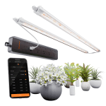 Spider Farmer® Glow80 80W LED Grow Light for Veg & Seedlings with GGS AC5 Power Strip Kit
