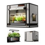 Spider Farmer 24″x16″x20″ 60x40x50cm Indoor Grow Tent 2000D White Mylar With New Upgrade SmartG12 Hydroponics Growing System
