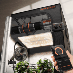 2025 Spider Farmer Complete Grow Tent Kit | WiFi & Bluetooth App Smart Control | SF4000 450W LED Board Light I 120x120x200 cm Tent | 6-inch Ventilation System | GGS Controller | Clip Fan | Automated Lighting, Ventilation, Circulation & Environmental Sensors
